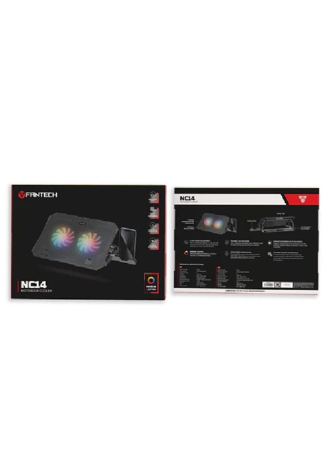 فانتيك قاعدة تبريد لأجهزة الكمبيوتر المحمولة، NC14 - أسود - Image 2